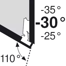 BLUM 79A5451.T závěs úhlový, typ III, vrut, -30°/110° Blum
