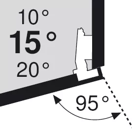 BLUM 79A9454.T závěs úhlový, typ III, vrut, 15°/95°