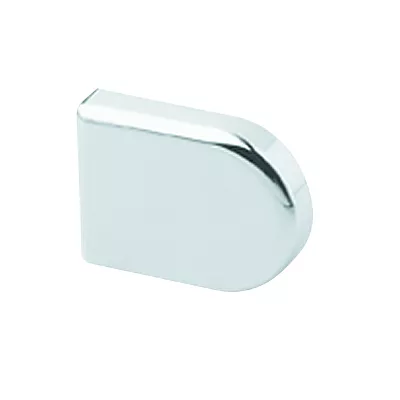 BLUM 84.4120 vnější krytka závěsu, vrtané sklo, tvar "D", lesklý chrom