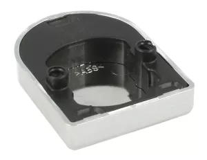 BLUM 84.4120 vnější krytka závěsu, vrtané sklo, tvar "D", lesklý chrom BLUM 84.4120 vnější krytka závěsu, vrtané sklo, tvar "D", lesklý chrom