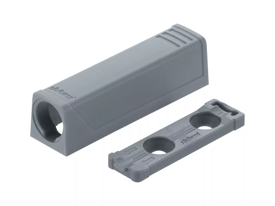 BLUM 956.1201 Tip-on adaptér, přímý, 50mm, šedá
