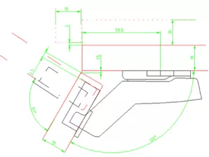 HETTICH 9088177 Sensys 8669 W30 B-16 TH52 P2O Hettich