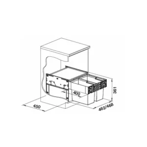 BLANCO 526201 Sorter Select II 50/2 2x19l