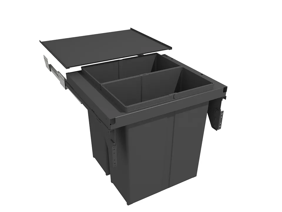 GOLLINUCCI Sorter 580 EVO 600mm včetně výsuvů a víka 2x40l antracit Gollinucci