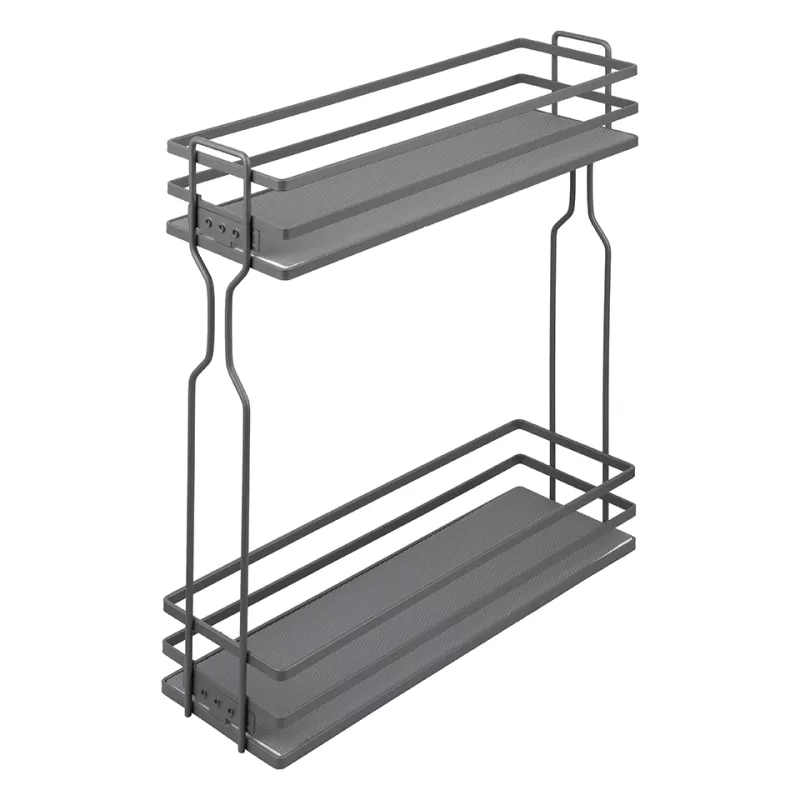 K-StrongWire dvojkoš 200 mm, šedý, Push kuličkový výsuv Strong