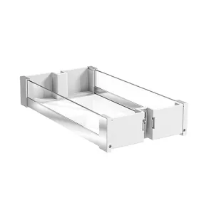 K-VIBO Potravinka BALL šedé dno/skleněné bočnice chrom 400/1093-1393 až 400/1693-1993 //