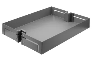 K-VIBO potravinová skříň, Lamina, ROLL, tmavě šedá, 300/1070-1500 až 300/1770-2200 //