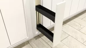 KES 002140 K-Line, boční koš, 150mm, 90° 3D, antracit,bílá // Kesseböhmer