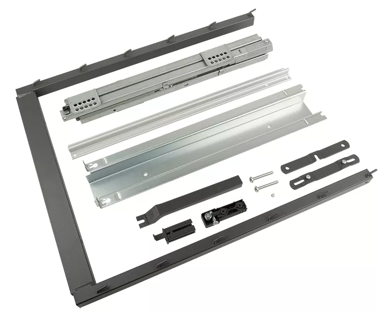 KES 005450 Dispensa Junior SLIM, rám, 640-728mm, antracit, stříbrná // Kesseböhmer