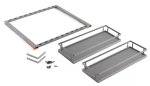 StrongWire boční koš tmavě šedý 200mm - 300mm, kuličkový tlumený výsuv //