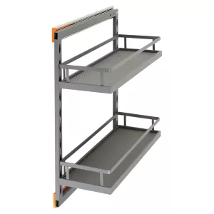 StrongWire boční koš tmavě šedý 200mm - 300mm, kuličkový tlumený výsuv // | 200 mm, 250 mm, 300 mm