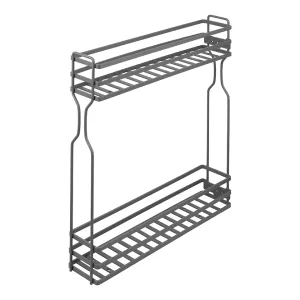 StrongWire dvojkoš boční 150,200 mm samotný tmavě šedý // Strong