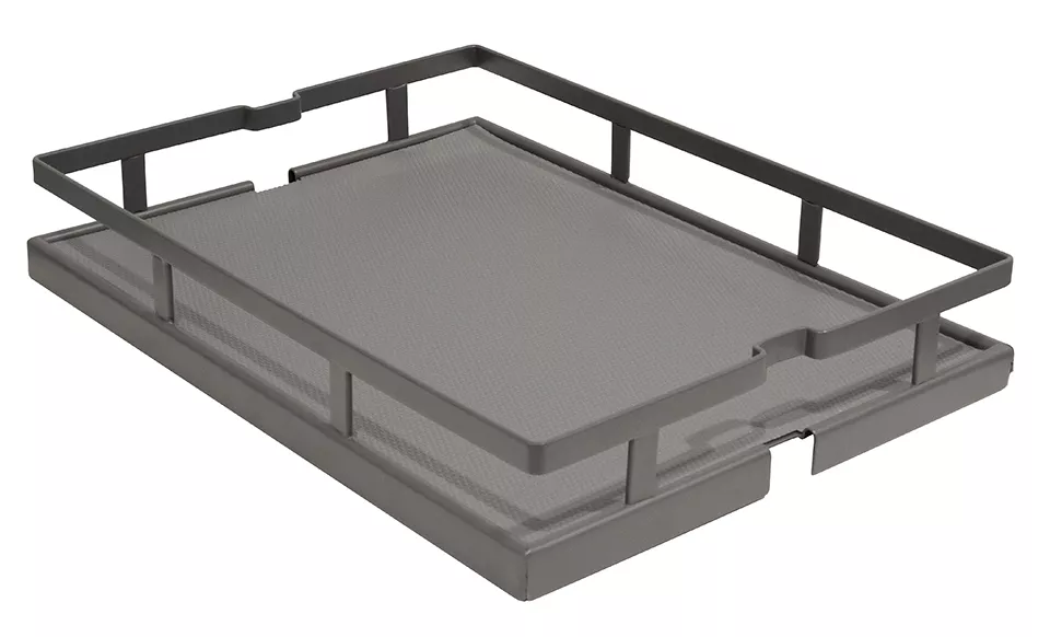 StrongWire koš pro potravinovou skříň, 200mm - 450mm, tmavě šedá //