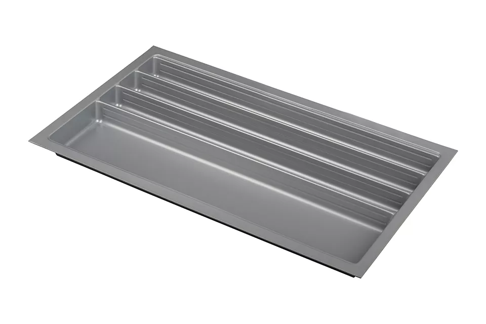 AGOFORM Příborník Scoop II 340-1140mm x 490mm stříbrná // - 840x490mm