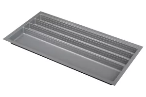 AGOFORM Příborník Scoop II 340-1140mm x 490mm stříbrná //