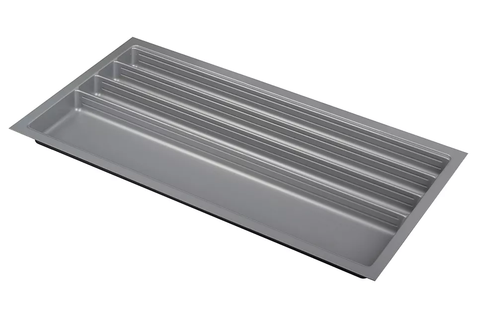 AGOFORM Příborník Scoop II 340-1140mm x 490mm stříbrná // - 940x490mm