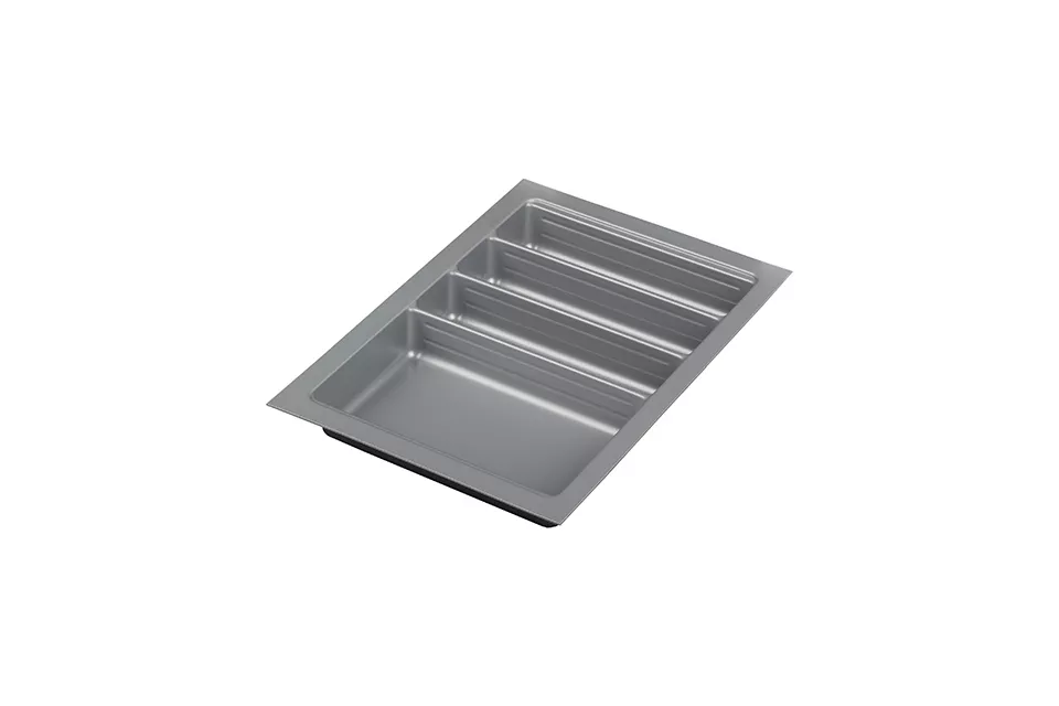 AGOFORM Příborník Scoop II 340-1140mm x 490mm stříbrná //