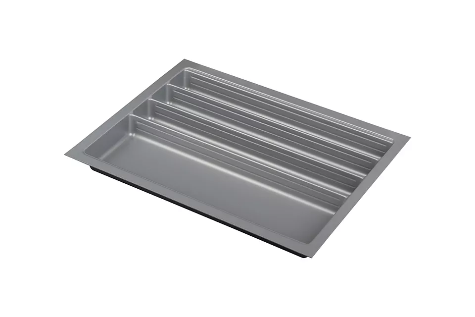 AGOFORM Příborník Scoop II 340-1140mm x 490mm stříbrná // - 640x490mm