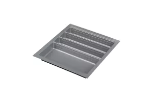 AGOFORM Příborník Scoop II 340-1140mm x 490mm stříbrná //