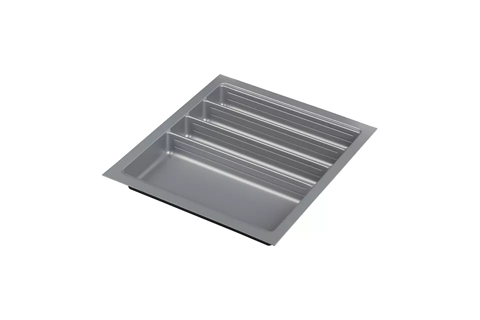 AGOFORM Příborník Scoop II 340-1140mm x 490mm stříbrná // - 440x490mm