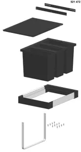 BLANCO 521472 Sorter Flexon II 60/3 3x15l