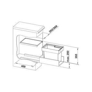 BLANCO 521542 Sorter Flexon II 30/1 1x19l