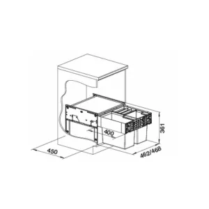 BLANCO 526202 Sorter Select II 50/3 1x19l+2x8l