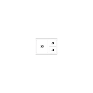 BLANCO 526643 Sorter Flexon II Low XL 60/3 1x30l+2x8l