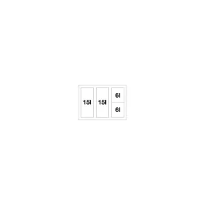 BLANCO 526644 Sorter Flexon II Low 60/4 2x15l+2x6l