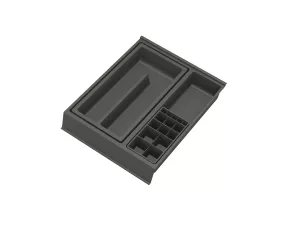 GOLLINUCCI Koupelnový organizér s příslušenstvím 270mm antracit // Gollinucci