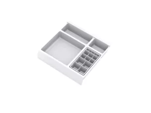 GOLLINUCCI Koupelnový organizér s příslušenstvím 270mm bílá // Gollinucci