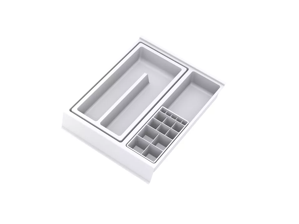 GOLLINUCCI Koupelnový organizér s příslušenstvím 270mm bílá // - 308x242x53mm Gollinucci