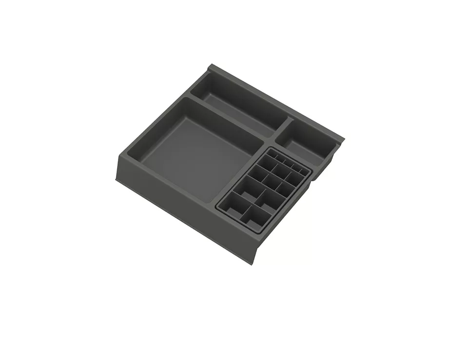 GOLLINUCCI Koupelnový organizér s příslušenstvím 270mm antracit // - 241x242x53mm Gollinucci