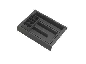 GOLLINUCCI Koupelnový organizér s příslušenstvím 350mm 241x322x85mm antracit
