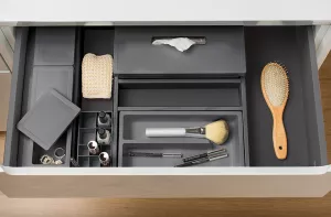 GOLLINUCCI Koupelnový organizér s příslušenstvím 350mm 308x322x90mm antracit Gollinucci