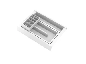 GOLLINUCCI Koupelnový organizér s příslušenstvím 350mm bílá // | 146x322x69mm, 241x322x85mm, 308x322x90mm