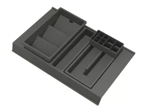 GOLLINUCCI Koupelnový organizér s příslušenstvím 450mm 308x422x90mm antracit