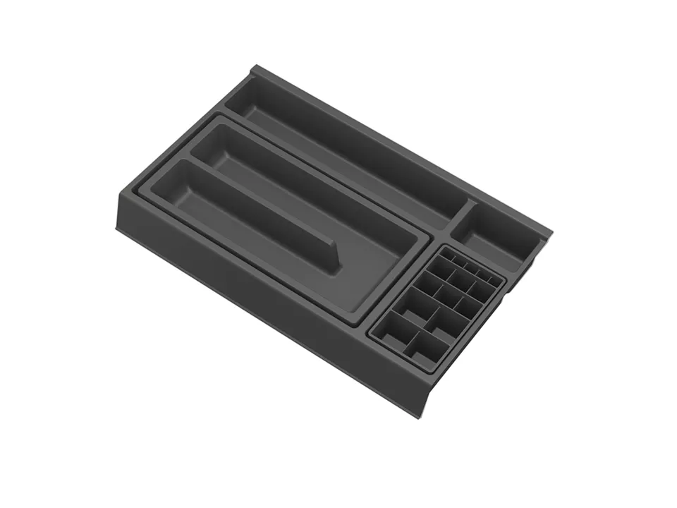 GOLLINUCCI Koupelnový organizér s příslušenstvím 400mm 241x372x53mm antracit Gollinucci