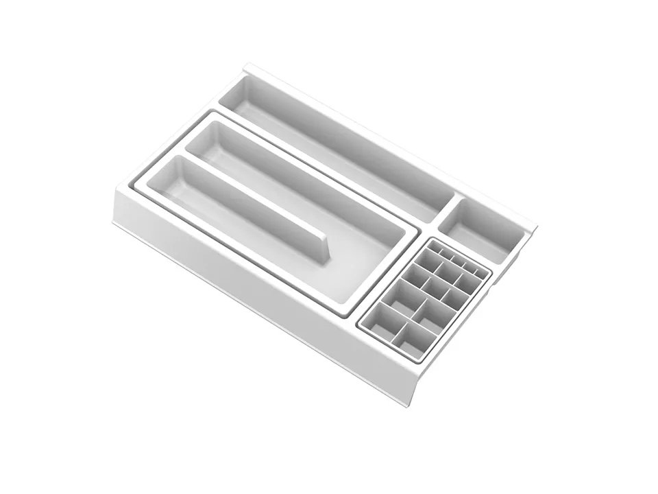 GOLLINUCCI Koupelnový organizér s příslušenstvím 400mm bílá // - 241x372x53mm Gollinucci