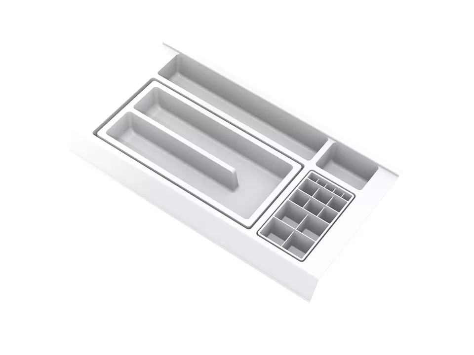 GOLLINUCCI Koupelnový organizér s příslušenstvím 450mm bílá // - 241x422x53mm Gollinucci