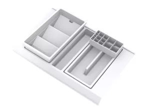 GOLLINUCCI Koupelnový organizér s příslušenstvím 450mm bílá // Gollinucci
