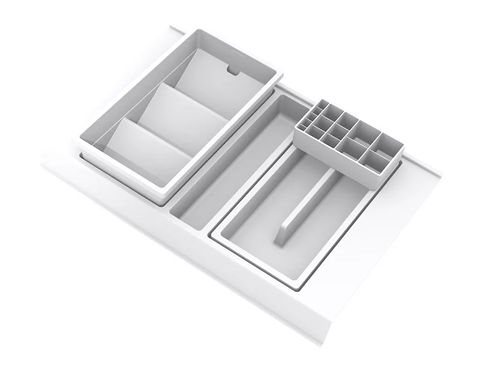 GOLLINUCCI Koupelnový organizér s příslušenstvím 450mm bílá // - 308x422x90mm Gollinucci
