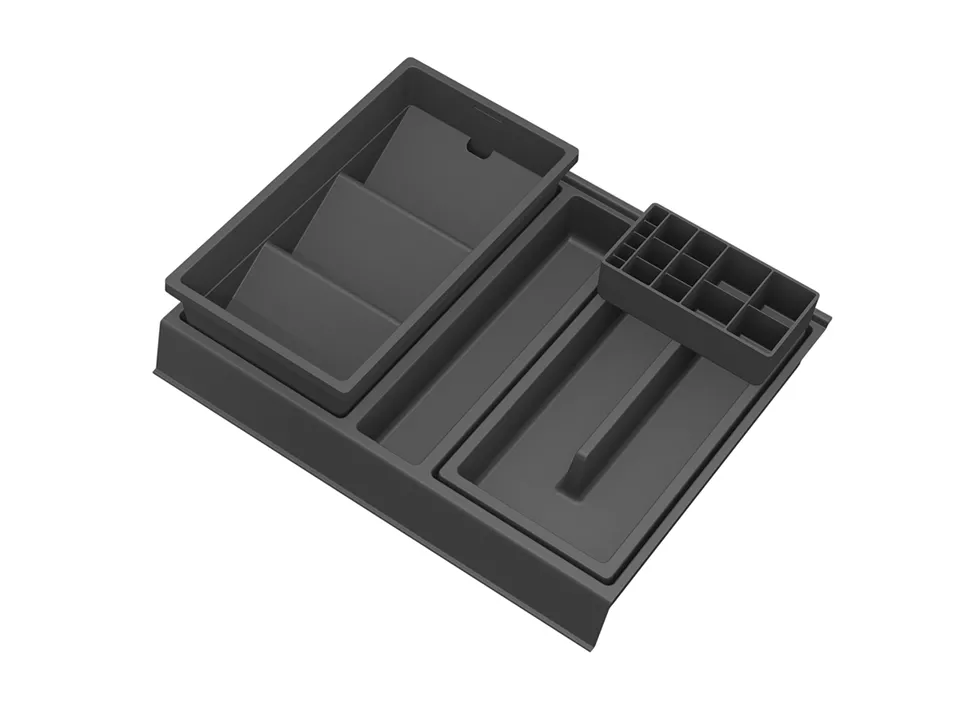 GOLLINUCCI Koupelnový organizér s příslušenstvím 400mm 308x372x90mm antracit Gollinucci