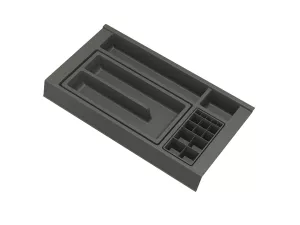 GOLLINUCCI Koupelnový organizér s příslušenstvím 450mm 241x422x53mm antracit