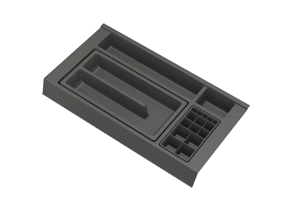 GOLLINUCCI Koupelnový organizér s příslušenstvím 450mm 241x422x53mm antracit Gollinucci