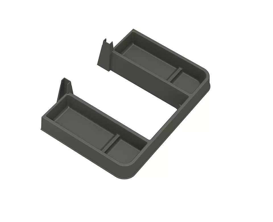 GOLLINUCCI Ochranný límec sifonu pod umyvadlo s přihrádkami 270mm antracit Gollinucci