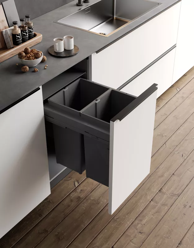 GOLLINUCCI Sorter 580 EVO 450mm včetně výsuvů a víka 2x29l antracit Gollinucci