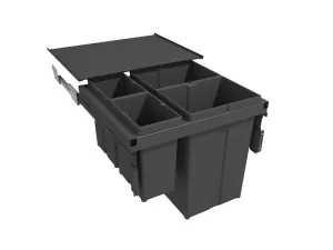 GOLLINUCCI Sorter 580 EVO 600mm včetně výsuvů a víka 2x29l+2x8l antracit