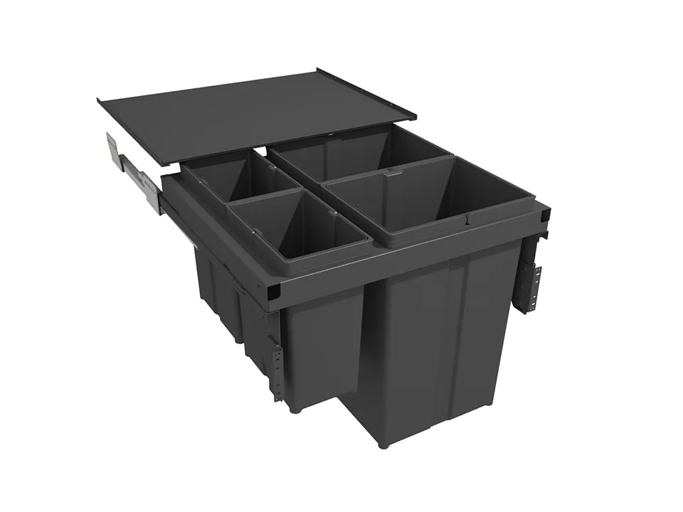 GOLLINUCCI Sorter 580 EVO 600mm včetně výsuvů a víka 2x29l+2x8l antracit Gollinucci