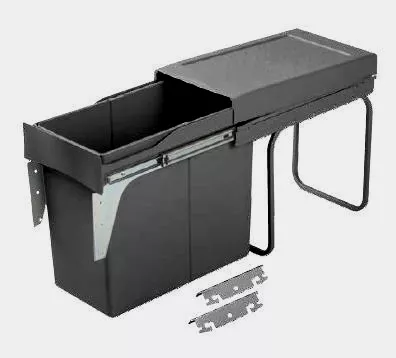 GOLLINUCCI Sorter Linea 224DM na dvířko, 300 mm, 1koš, antracit Gollinucci